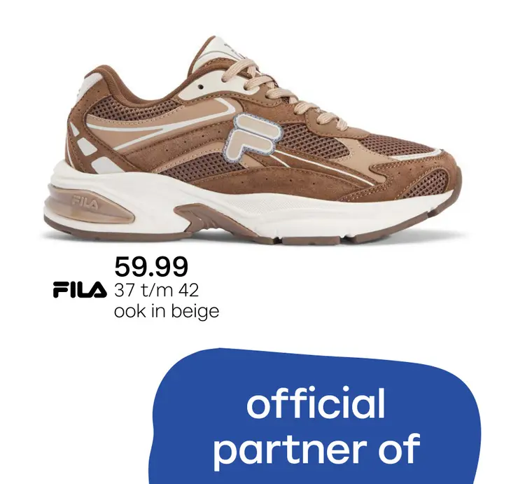 Promotie: Chunky sneakers bruin