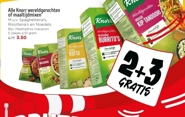 Aanbieding: Alle Knorr wereldgerechten of maaltijdmixen