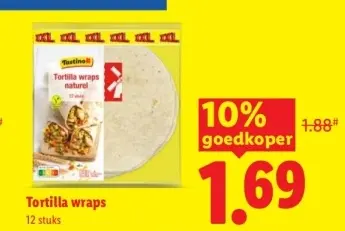 Aanbieding: Tortilla wraps naturel