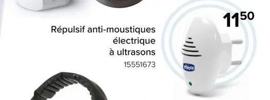 Offre: Répulsif anti-moustiques électrique à ultraso