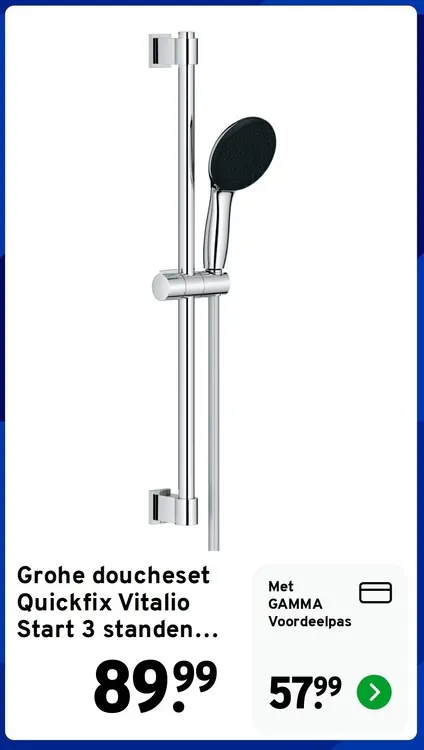 Aanbieding: Grohe doucheset Quickfix Vitalio Start 3 standen