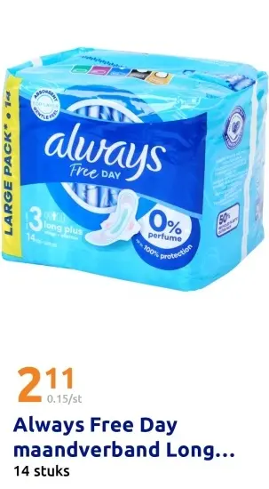 Aanbieding: Always Free Day maandverband Long...
