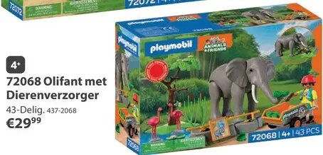 Aanbieding: Olifant met Dierenverzorger