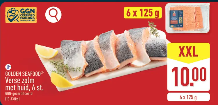 Promotie: Verse zalm met huid