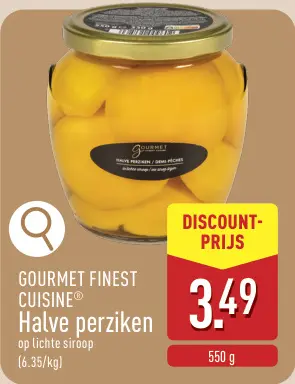 Promotie: Halve perziken