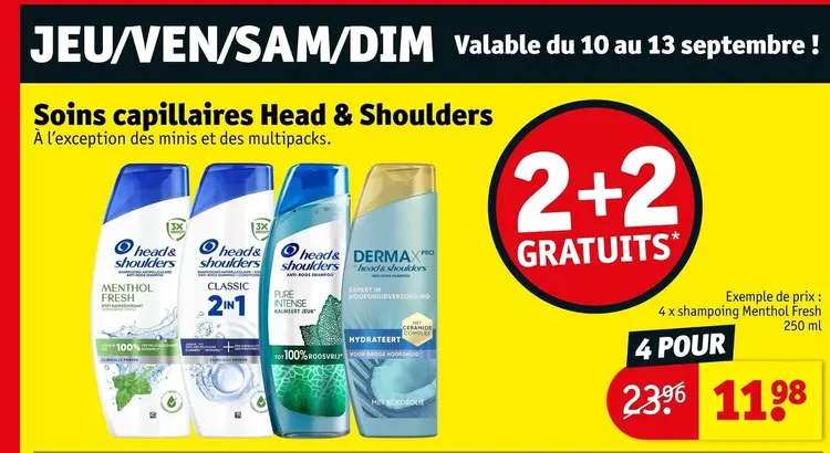 Offre: Soins capillaires Head & Shoulders