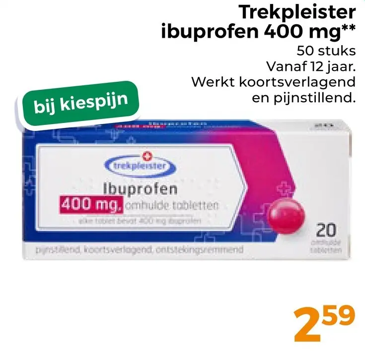 Aanbieding: Ibuprofen 400 mg