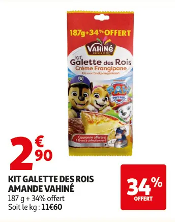 Promotie: Kit galette des rois amande