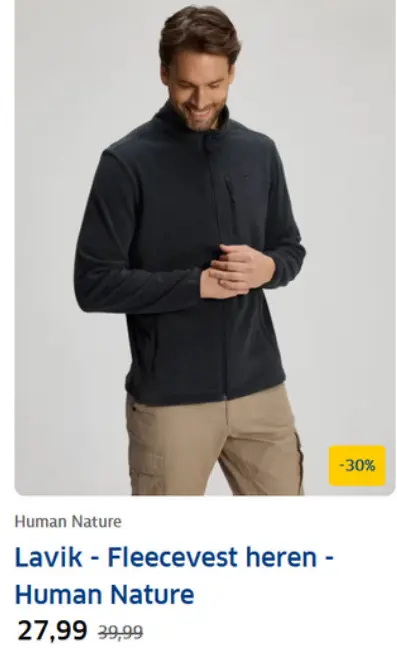 Aanbieding: Lavik - Fleecevest heren
