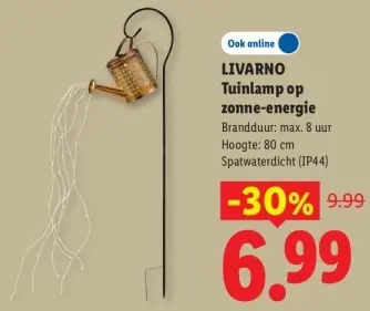 Aanbieding: Tuinlamp op zonne-energie