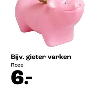 Aanbieding: Bijv. gieter varken