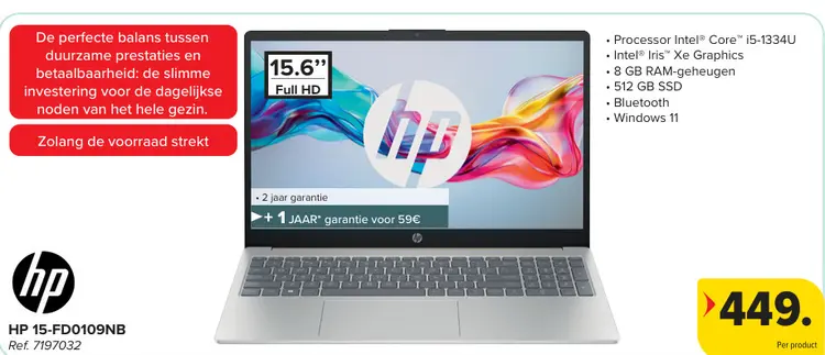 Promotie: Hp 15-fd0109nb