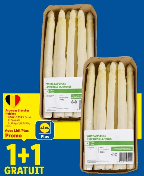 Offre: Asperges blanches fraîches