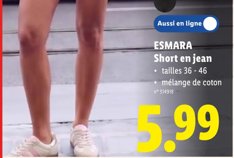 Offre: Short en jean