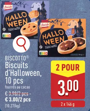 Offre: BISCOTTO Biscuits d'Halloween