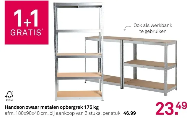 Aanbieding: Zwaar opbergrek