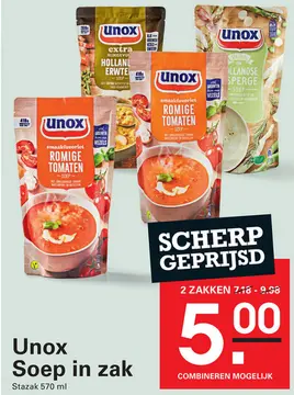 Aanbieding: Unox Soep in zak