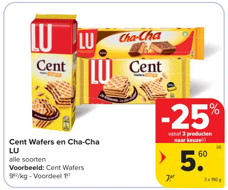 Promotie: Cent Wafers en Cha-Cha