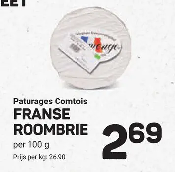 Aanbieding: Paturages Comtois FRANSE ROOMBRIE