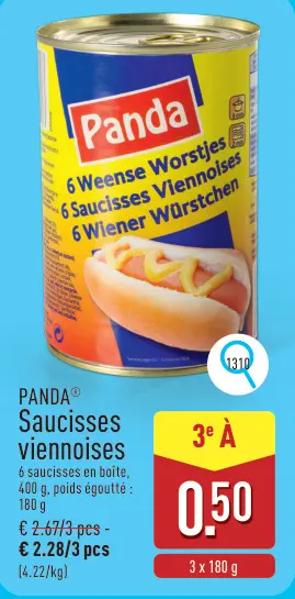 Offre: Saucisses viennoises