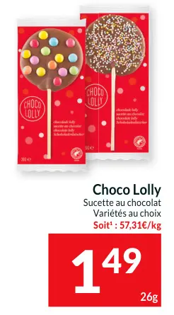 Offre: Choco Lolly