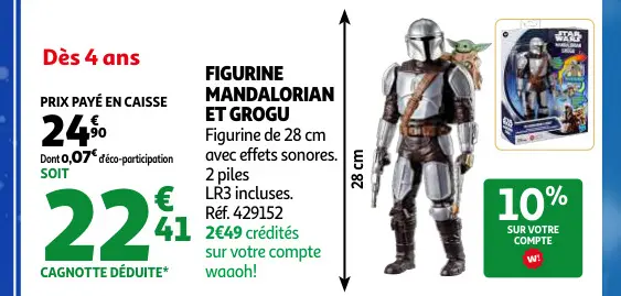 Promotie: Figurine Mandalorian Et Grogu