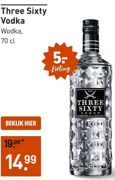 Aanbieding: Three Sixty Vodka