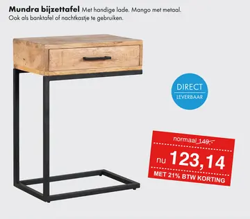 Aanbieding: Mundra bijzettafel