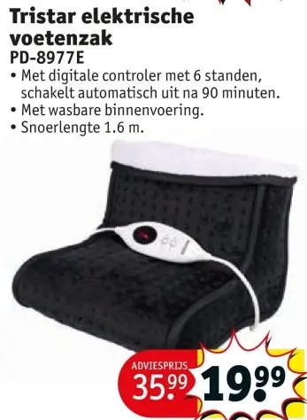 Aanbieding: Tristar elektrische voetenzak