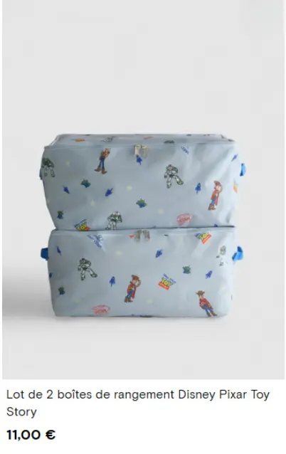 Offre: boîtes de rangement Disney Pixar Toy Story