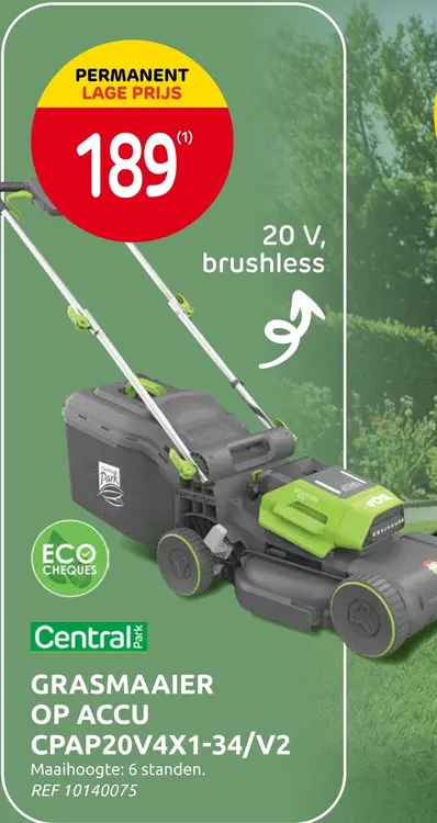 Promotie: Grasmaaier op accu