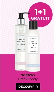 Offre: CHERRY BLOSSOM & FREESIA SHOWER GEL + COTTON 