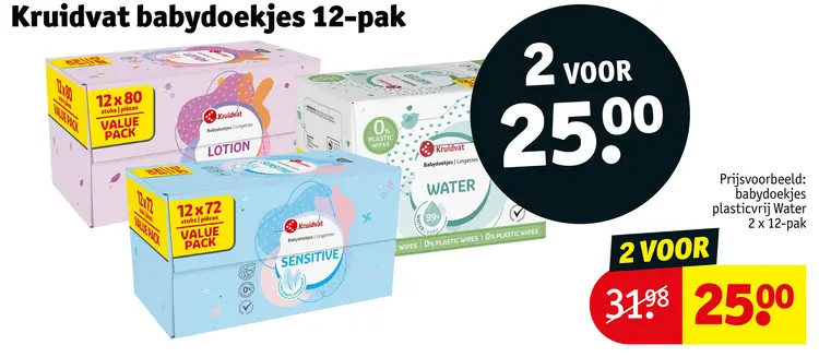 Aanbieding: Babydoekjes 12-pak