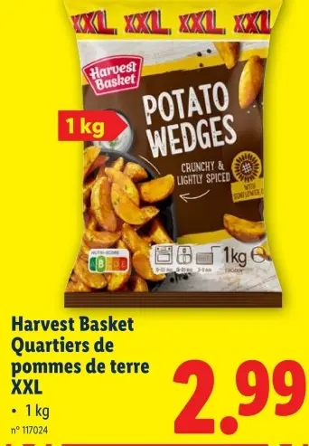 Offre: Quartiers de pommes de terre XXL