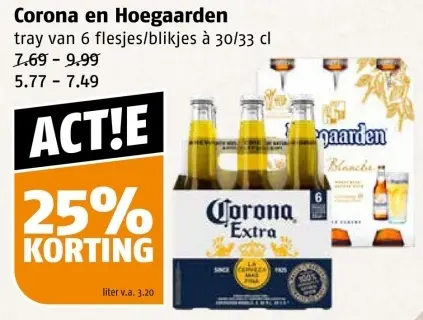 Aanbieding: Corona en Hoegaarden