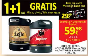 Offre: JUPILER, LEFFE, HOEGAARDEN Blanche/Wit 