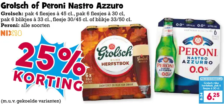 Aanbieding: Bier of Nastro Azzuro
