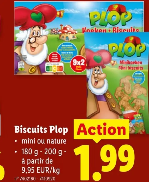 Offre: Plop Biscuits Plop