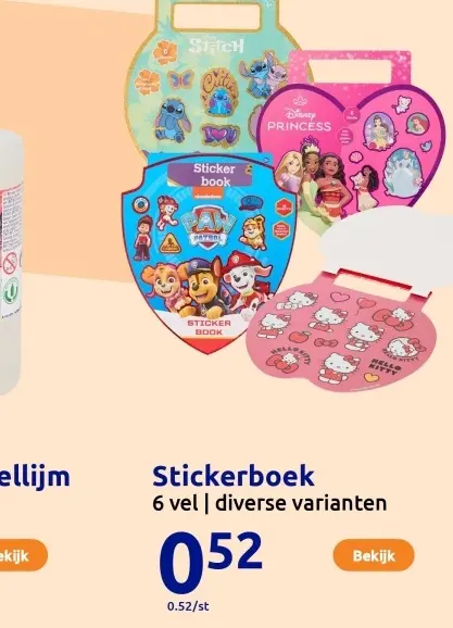 Aanbieding: Stickerboek