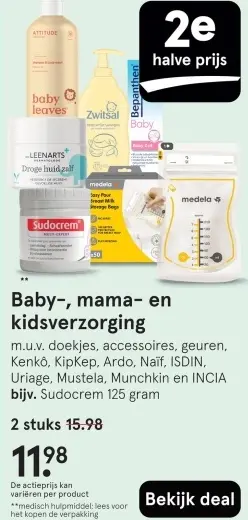 Aanbieding: Baby-, mama- en kidsverzorging