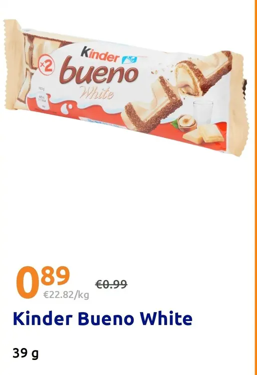 Offre: Kinder Bueno White