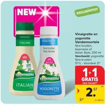 Aanbieding: Vinaigrette en yogorette