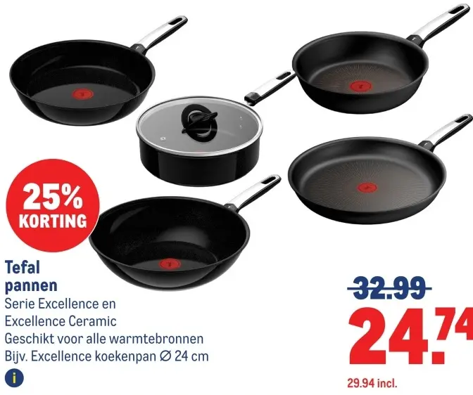 Aanbieding: Tefal pannen