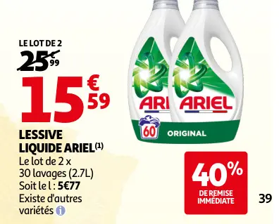 Promotie: Lessive liquide