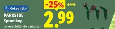 Aanbieding: Sproeikop
