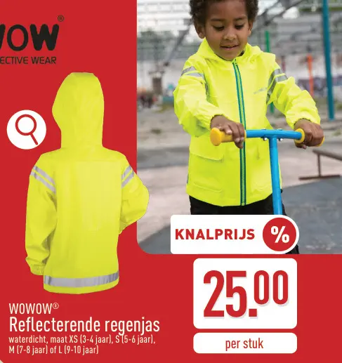 Promotie: Reflecterende regenjas