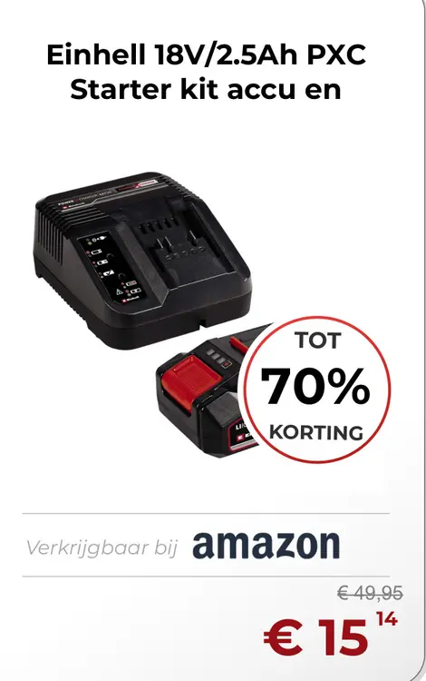 Aanbieding: Starter kit accu en