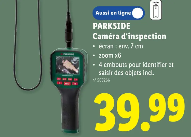 Offre: Caméra d'inspection