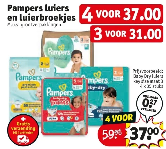 Aanbieding: Luiers en luierbroekjes