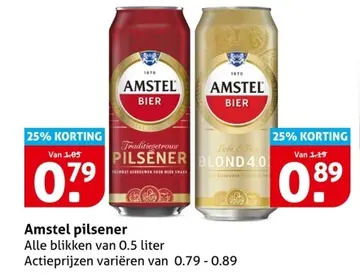 Aanbieding: Amstel pilsener